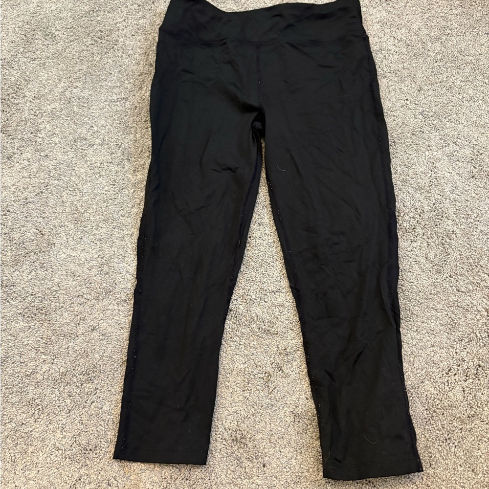 💜 Calvin Klein Black Performance Crop Leggings